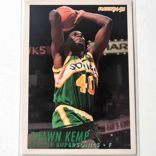 Shawn Kemp 1994 Fleer 94-95 #213 NBA Basketball Seattle Super Sonics Gute Ärmel