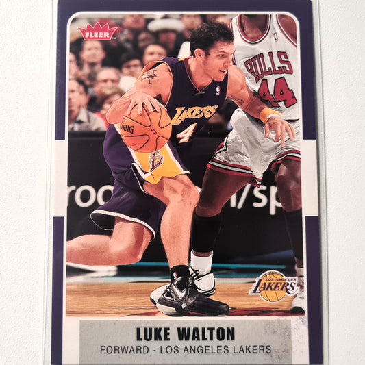 Luke Walton 2007-08 Fleer #157 NBA Basketball LA Lakers Gute Ärmel