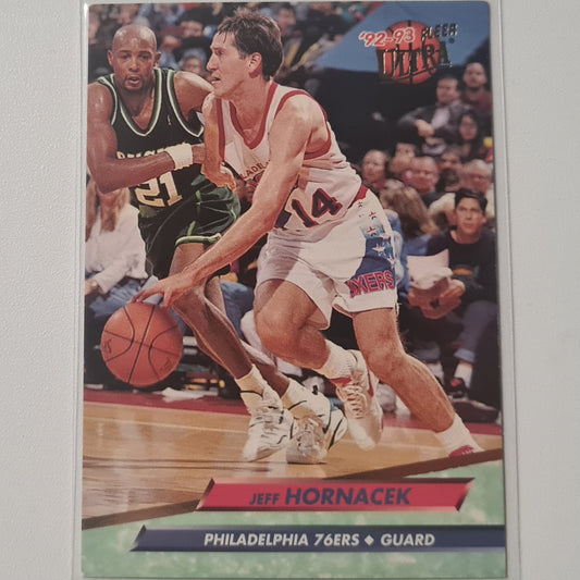 Jeff Hornacek 1993 Fleer Ultra 92-93 #332 NBA Basketball Philadelphia 76ers Good Sleeved