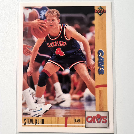 Steve Kerr 1991 Upper Deck #208 NBA Basketball Cleveland Cavaliers Excellent Sleeved