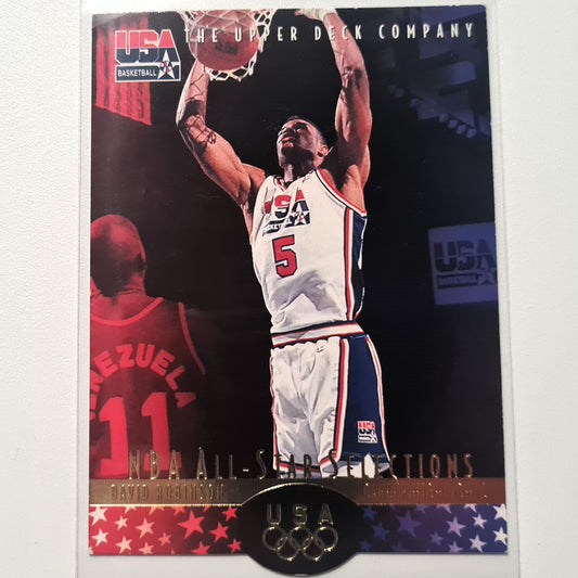 David Robinson 1996 Upper Deck #30 DR2 NBA Basketball Team USA Die-cut fair/good Sleeved