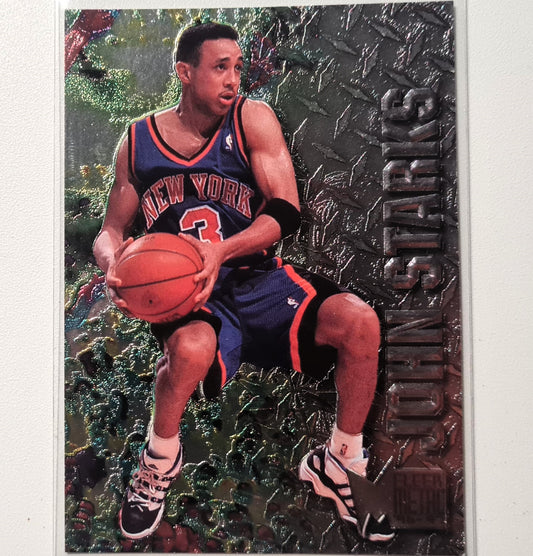 John Starks 1997 Fleer Metal 96-97 #66 NBA Basketball New York Knicks Excellent/Mint Sleeved