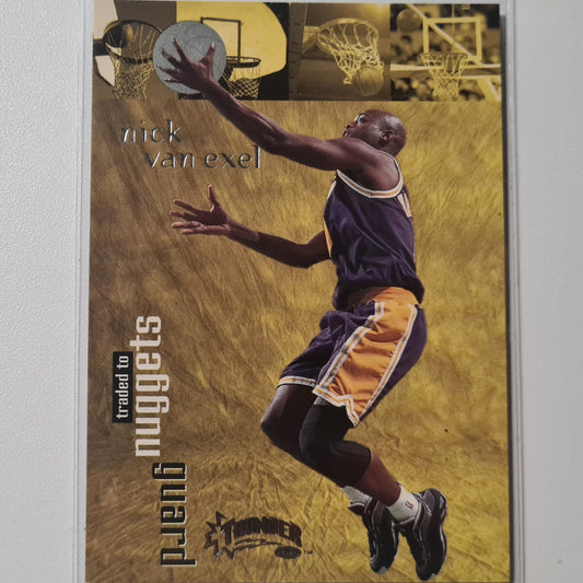 Nick Van Exel 1998 Skybox Thunder #9 NBA Basketball LA Lakers Denver Nuggets Very good/Excellent Sleeved