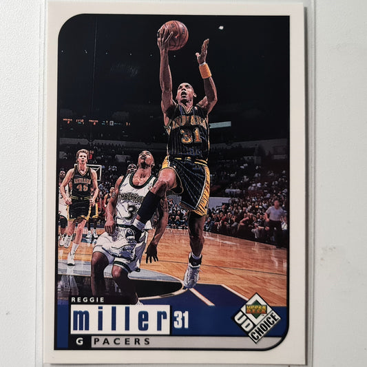 Reggie Miller 1998 Upper-Deck #56 NBA Basketball Indiana Pacers Excellent/mint Sleeved