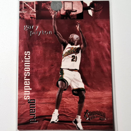 Gary Payton 1998 Skybox Thunder 98-99 #107 NBA Basketball Seattle Super Sonics Excellent/Mint Sleeved