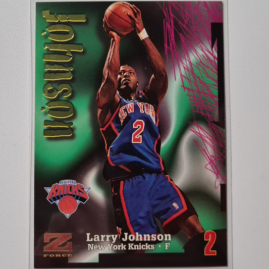 Larry Johnson 1998 Skybox Z Force #162 NBA Basketball New York Knicks Excellent Sleeved