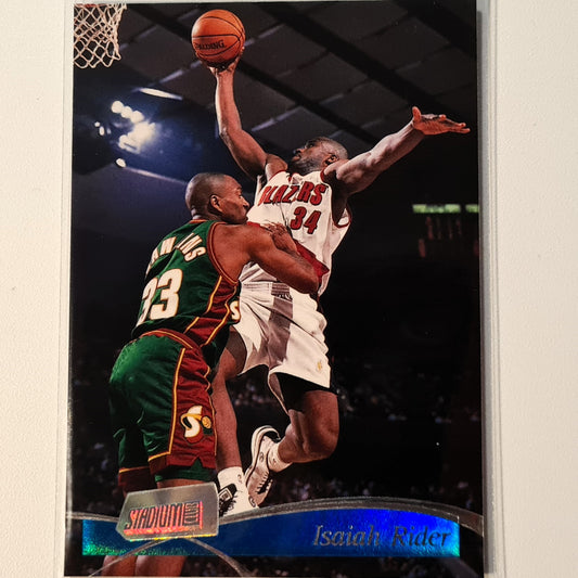 Isaiah Rider 1998 Topps Stadium Club #46 NBA Basketball Portland Trail Blazers Excellent Sleeved