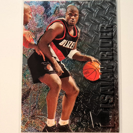 Isaiah Rider 1997 Fleer Metal 96-97 #207 NBA Basketball Portland Trail Blazers Ausgezeichnete Ärmel