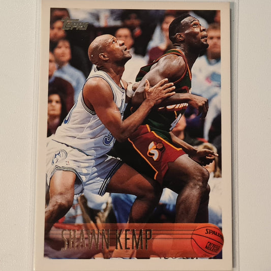Shawn Kemp 1996 Topps #50 NBA Basketball Seattle Super Sonics Excellent/Mint sleeved