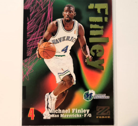 Michael Finley 1997 Skybox Z-Force #19 NBA Basketball Dallas Mavericks Ausgezeichnete Ärmel