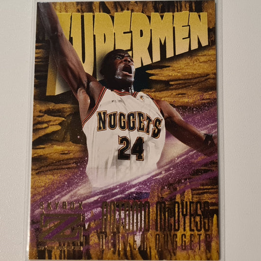 Antonio McDyess 1997 Skybox Z-Force Zupermen #183 NBA Basketball Denver Nuggets Excellent sleeved