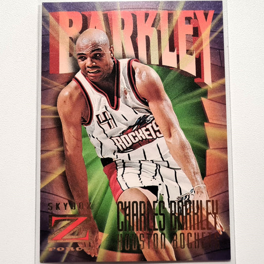 Charles Barkley 1997 Skybox Z-Force #111 NBA Basketball Houston Rockets Good sleeved