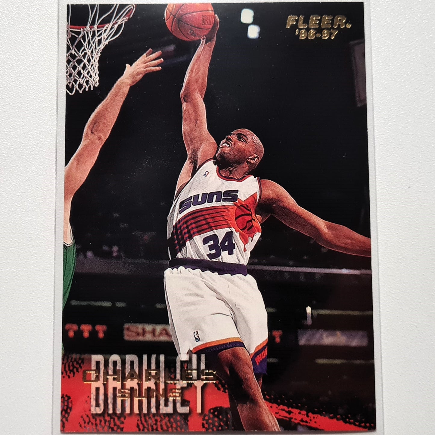 Charles Barkley 1996 Fleer 96–97 #85 NBA Basketball Phoenix Suns Ausgezeichnete Ärmel