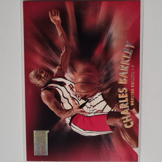 Charles Barkley 1997 Skybox Premium  #28 NBA Houston Rockets Excellent sleeved