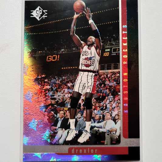 Clyde Drexler 1997 Upper-Deck SP #40 NBA Basketball Houston Rockets Excellent Sleeved