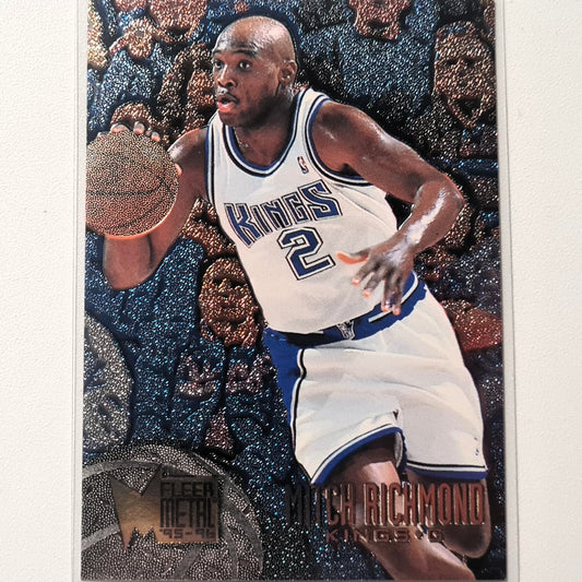 Mitch Richmond 1995 Fleer Metal 95-96 #95 NBA Basketball Sacramento Kings Ausgezeichnete Ärmel