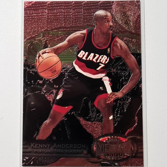 Kenny Anderson 1997 Skybox Metal Universe #74 NBA Basketball Portland Trail Blazers Ausgezeichnete Ärmel