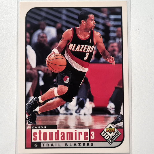 Damon Stoudamire 1998 Upper-Deck #116 NBA Basketball Portland Trail Blazers Excellent sleeved