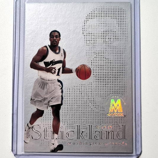 Rod Strickland 1999 Skybox Molten Metal Heavy Metal Fusion #7F NBA Basketball Washington Wizards Ausgezeichnete Ärmel