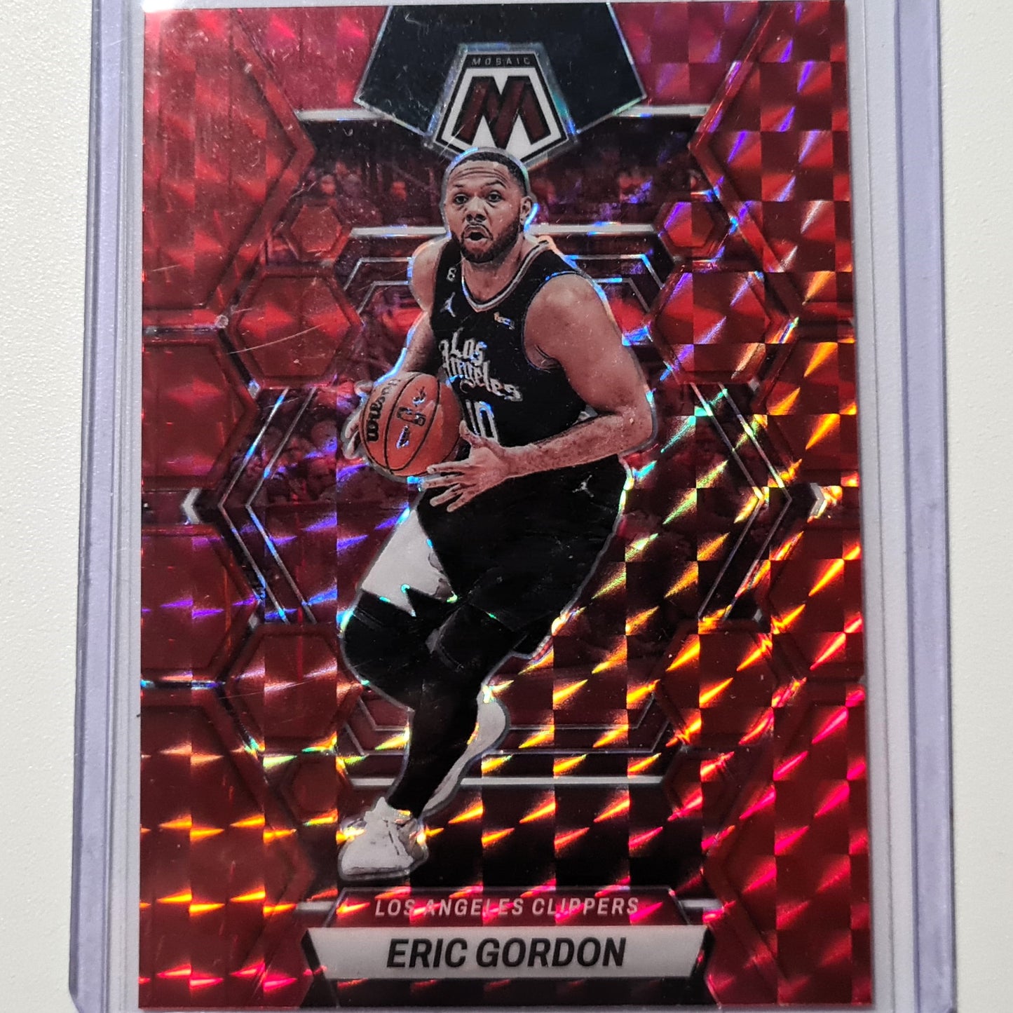 Eric Gordon 2022-23 Panini Mosaic red #172 NBA Basketball LA Clippers Mint Sleeved