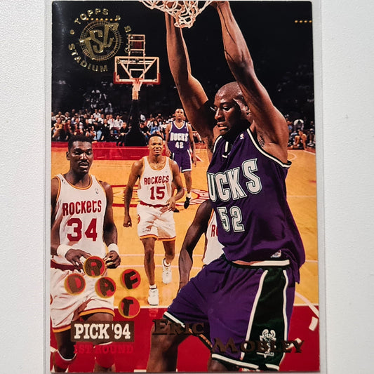 Eric Mobley 1995 Topps Stadium Club draft pick 94 #17 rookie RC CARD NBA Basketball Milwaukee Bucks Fair/Good Sleeved