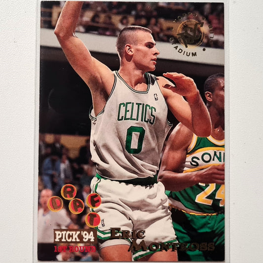 Eric Montross 1995 Topps Stadium Club draft pick 94 rookie RC  #235 NBA Basketball Boston Celtics Good-Very good Sleeved