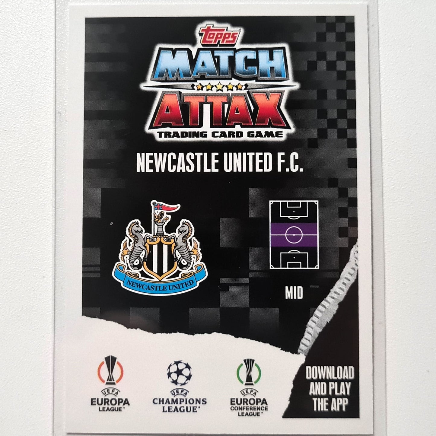 Miguel Almiron 2023/24 Topps Match Attax #77 Playmaker foil Soccer football Newcastle United Mint sleeved