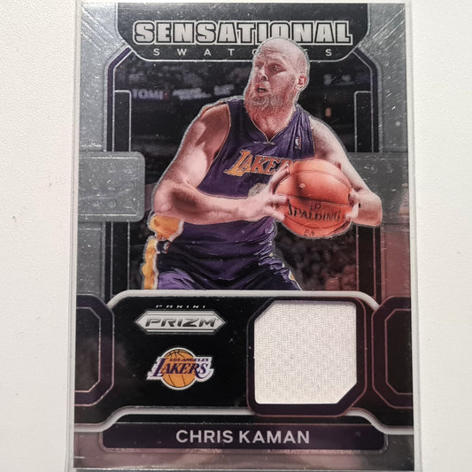 Chris Kaman 2021-22 Panini Prizm sensational swatches Patch SW-CKM NBA Basketball LALakers Excellent/mint sleeved