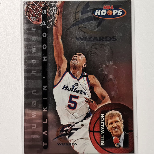 Juwan Howard Skybox NBA Hoops Talkin Hoops fügen Nr. 29 von 30 NBA Basketball Washington Bullets Wizards mit schlechten Ärmeln ein