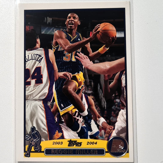 Reggie Miller 2003–04 Topps #31 NBA Basketball Indiana Pacers Ausgezeichnete Ärmel