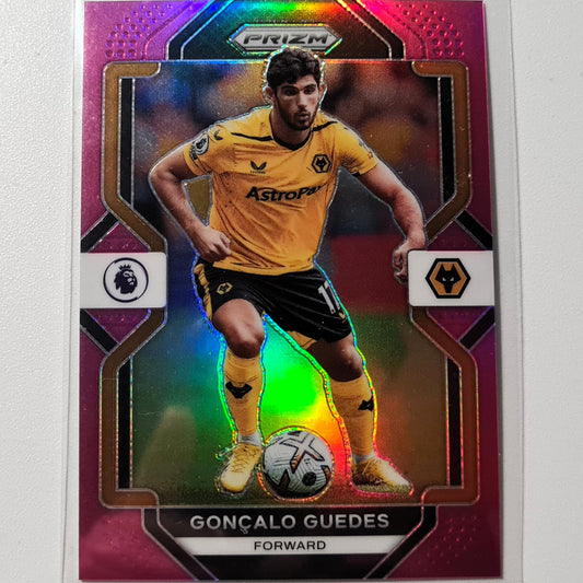 Goncalo Guedes 2022-23 Panini Prizm Premier Pink 193/199 Nummeriert #246 Fußball Wolverhampton Wanderers Ausgezeichnet/Mintärmelig