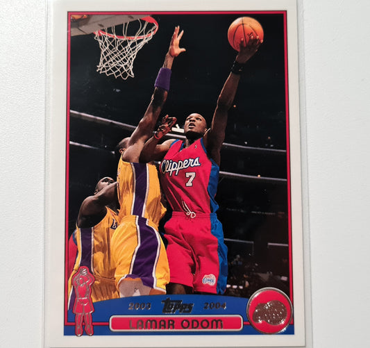 Lamar Odem 2003 2004 Topps #204 NBA Basketball LA Clippers Ausgezeichnete Ärmel