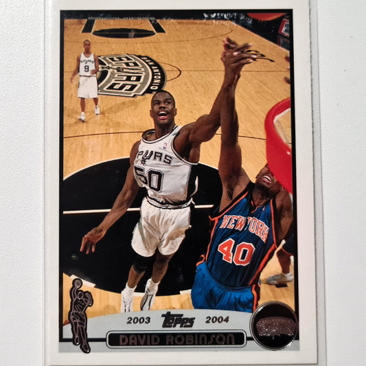 David Robinson 2003 2004 Topps #12 NBA Basketball San Antonio Spurs Excellent sleeved