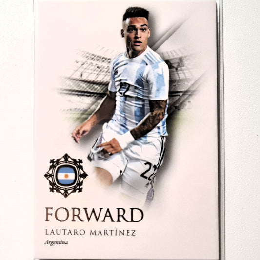 Lautaro Martinez 2022 Futera Unique World Soccer #076 Argentina football card Mint sleeved