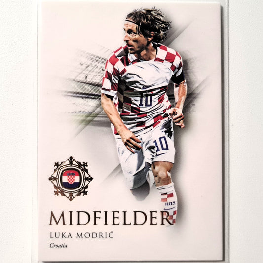 Luka Modric 2022 Futera Unique World Soccer #049 Croatia football card good sleeved