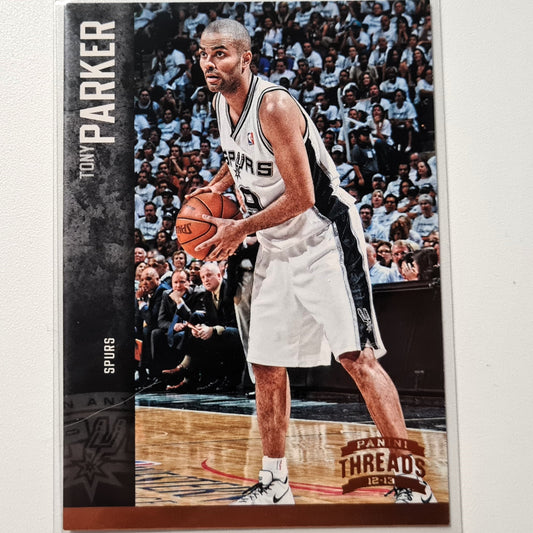 Tony Parker 2012–13 Panini Threads #128 NBA Basketball San Antonio Spurs sehr gut – ausgezeichnete Ärmel