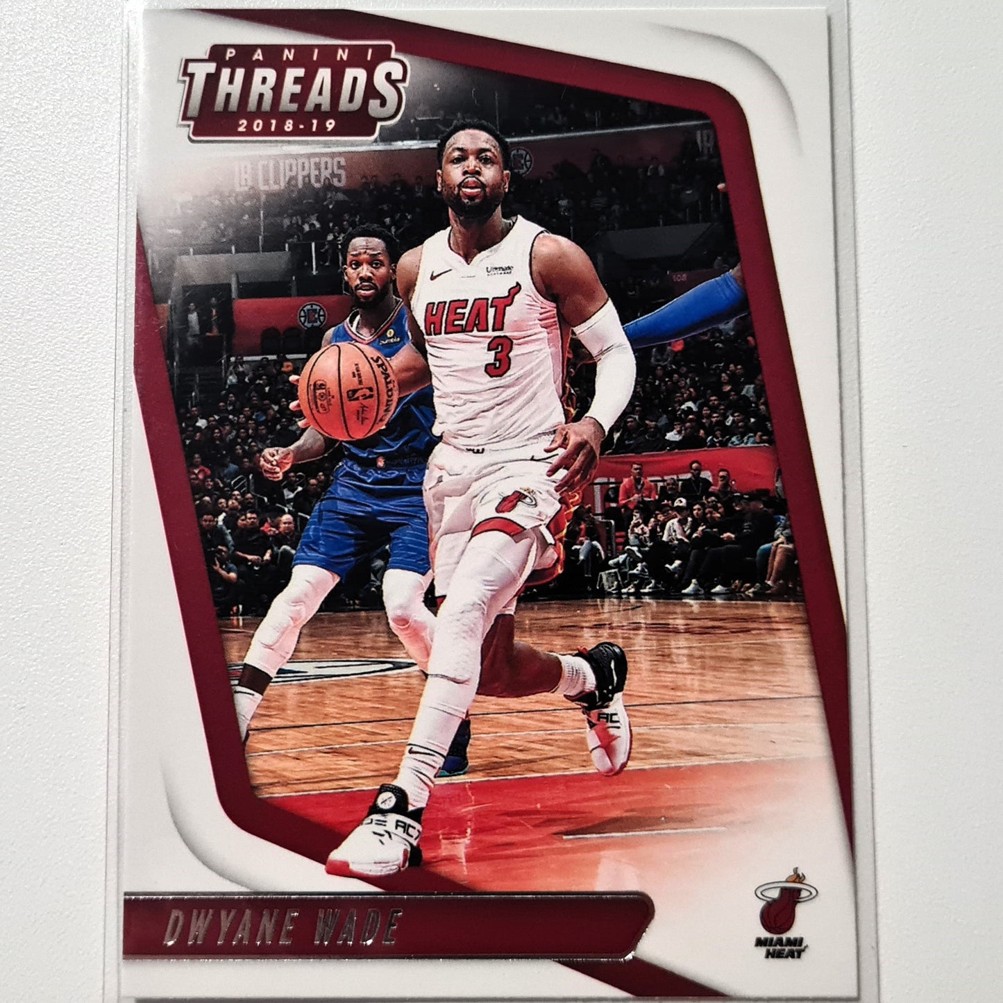 Dwyane Wade 2018-19 Panini Threads #29 NBA Basketball Miami Heat Excellent sleeved