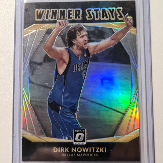 Dirk Nowitzki 2020-21 Panini Donruss Optic refractor #8 NBA Basketball Dallas Mavericks Mint sleeved