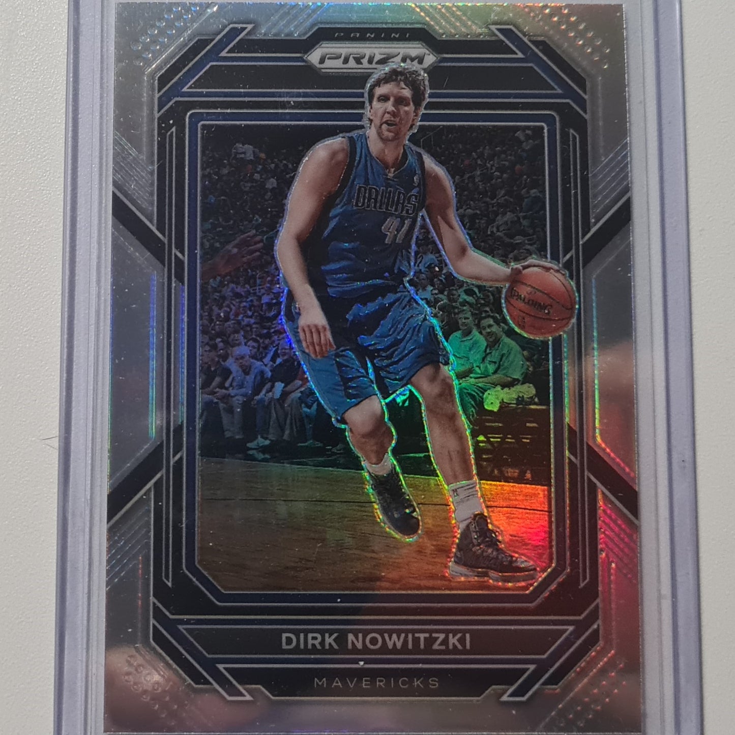 Dirk Nowitzki 2022-23 Panini Prizm Refractor #298 NBA Basketball Dallas Mavericks Mint sleeved