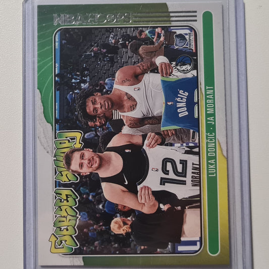 Luka Doncic Ja Morant 2020-21 Panini Hoops Trikot-Tauscheinsatz #7 NBA Basketball Dallas Mavericks Mintärmelig