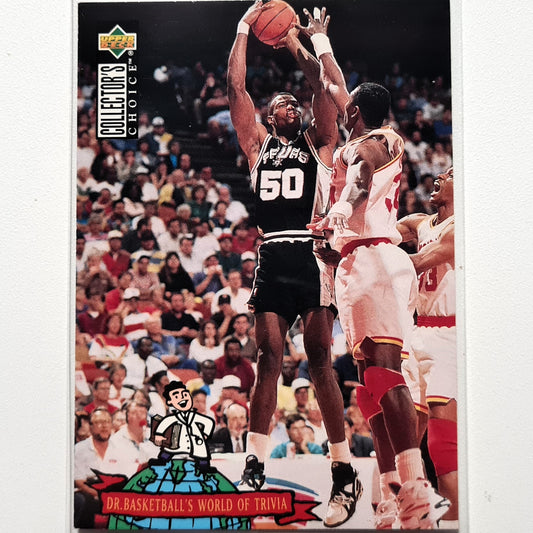 David Robinson 1994 Upper-Deck Dr Basketball's World Trivia #403 NBA Basketball San Antonio Spurs Ausgezeichnete Ärmel