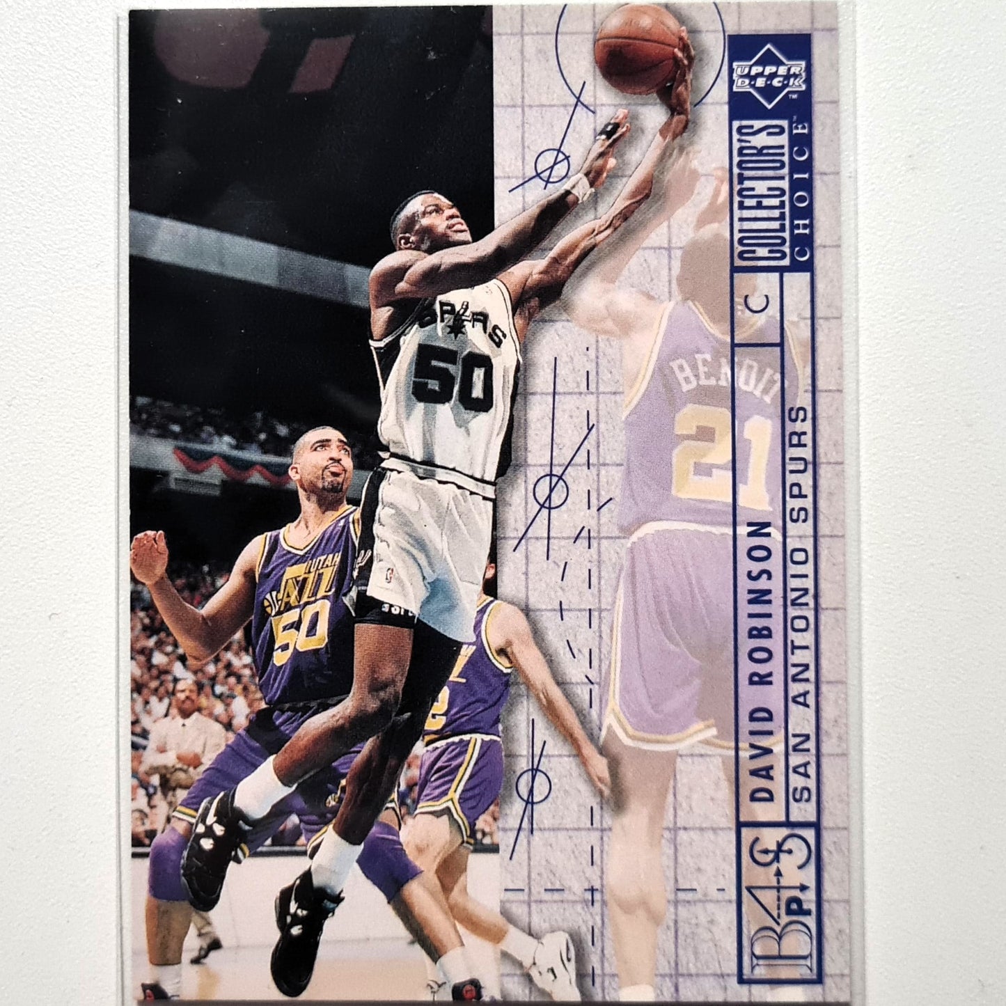 David Robinson Upper-Deck Blueprint for success #395 NBA Basketball San Antonio Spurs Excellent sleeved