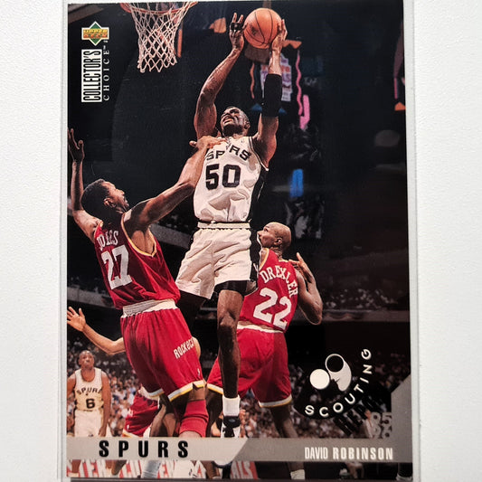 David Robinson Upper-Deck Scouting #134 NBA Basketball San Antonio Spurs Excellent sleeved