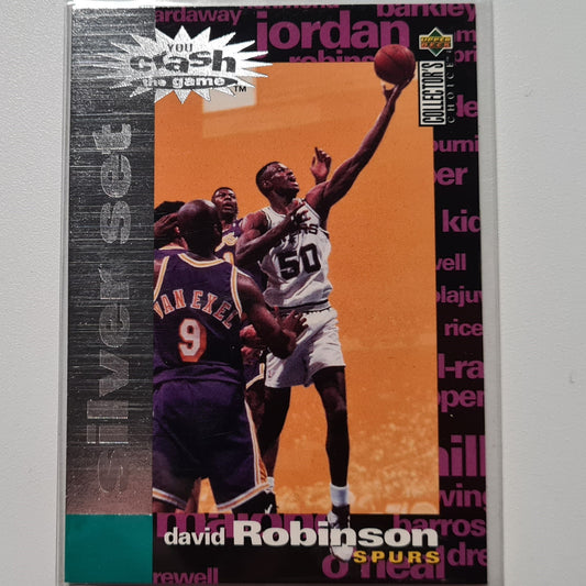 David Robinson 1996 Upper Deck sp silver set crash the game  #122 NBA Basketball San Antonio Spurs Excellent sleeved