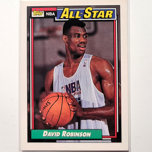 David Robinson 1992 NBA Hoops All-Star #106 NBA Basketball San Antonio Spurs Sehr gut – ausgezeichnete Ärmel