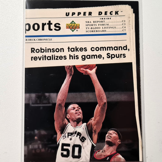 David Robinson 1994 Upper Deck #222 NBA Basketball San Antonio Spurs Sehr gut – ausgezeichnete Ärmel