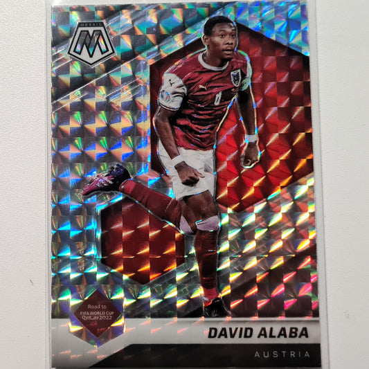 David Alaba 2020-21 Panini Mosaic fifa road to world cup Prizm #132 Soccer Austria Mint sleeved