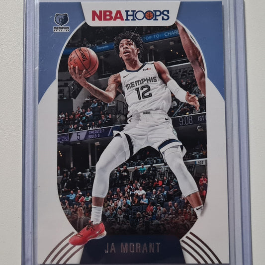 Ja Morant 2021-22 Panini Hoops #120 NBA Basketball Memphis Grizzlies Mint sleeved