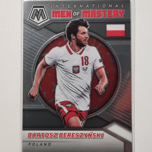 Bartosz Beresynski 2021-22 Panini Mosaic Fifa road to world cup International men of Mystery #23 soccer Poland Excellent/Mint sleeved