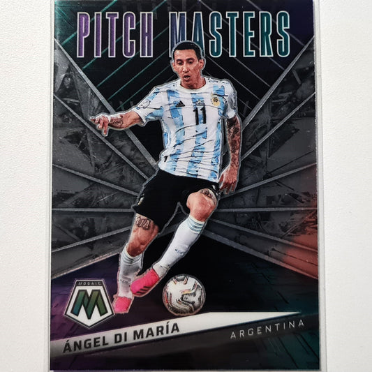 Angel Di Maria 2021-22 Panini Mosaic Fifa road to world cup Pitch Masters #24 soccer Argentina Excellent/Mint sleeved